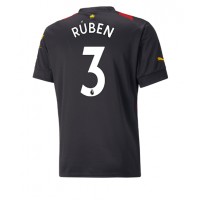 Manchester City Ruben Dias #3 Fotballklær Bortedrakt 2022-23 Kortermet